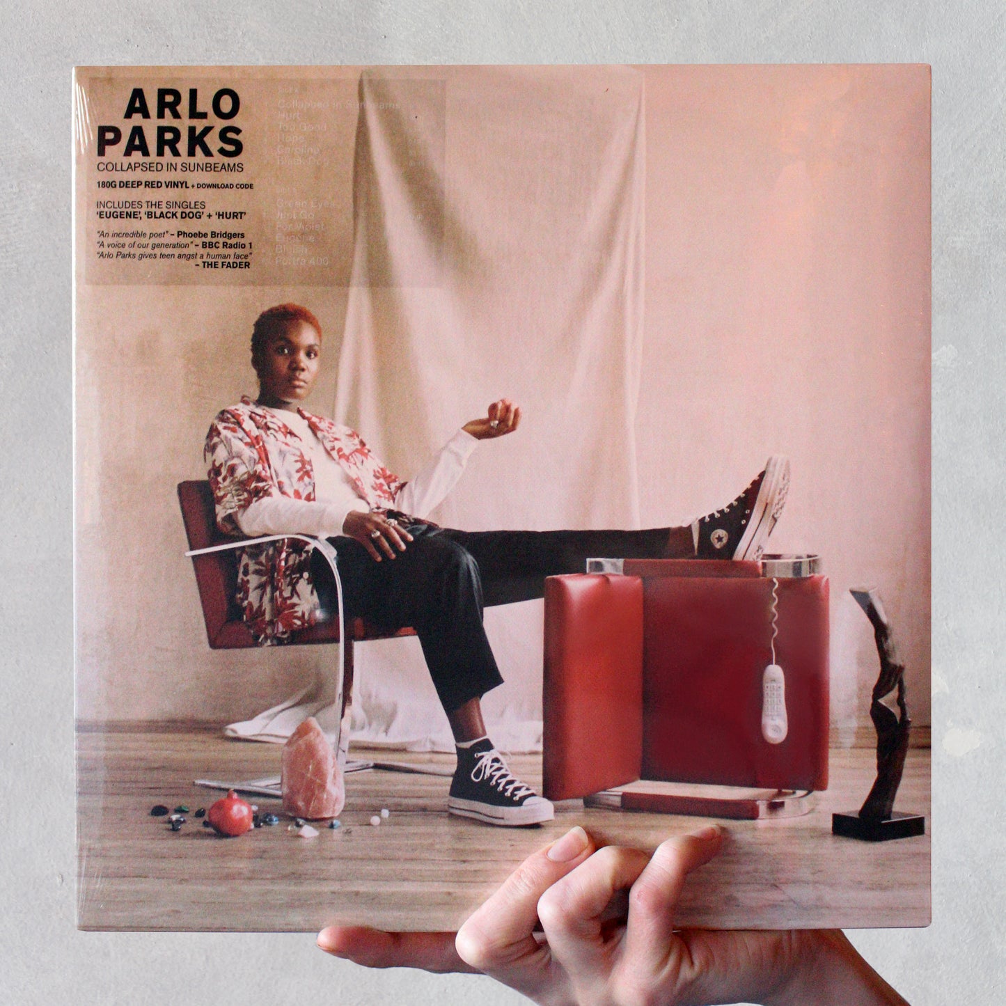 Arlo Parks - 'Collapsed In Sunbeams' (2021) 180G Red Vinyl - Audio Architect Apparel