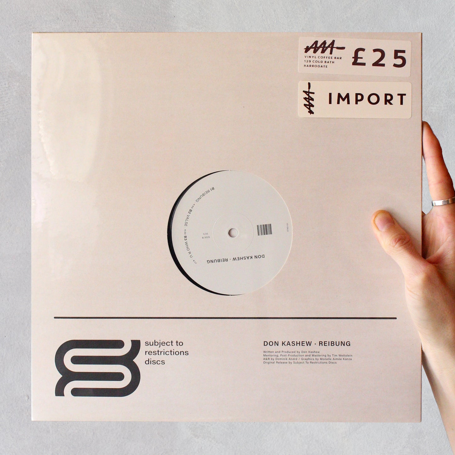 Don Kashew - 'Reibung' (2023) Vinyl - Audio Architect Apparel