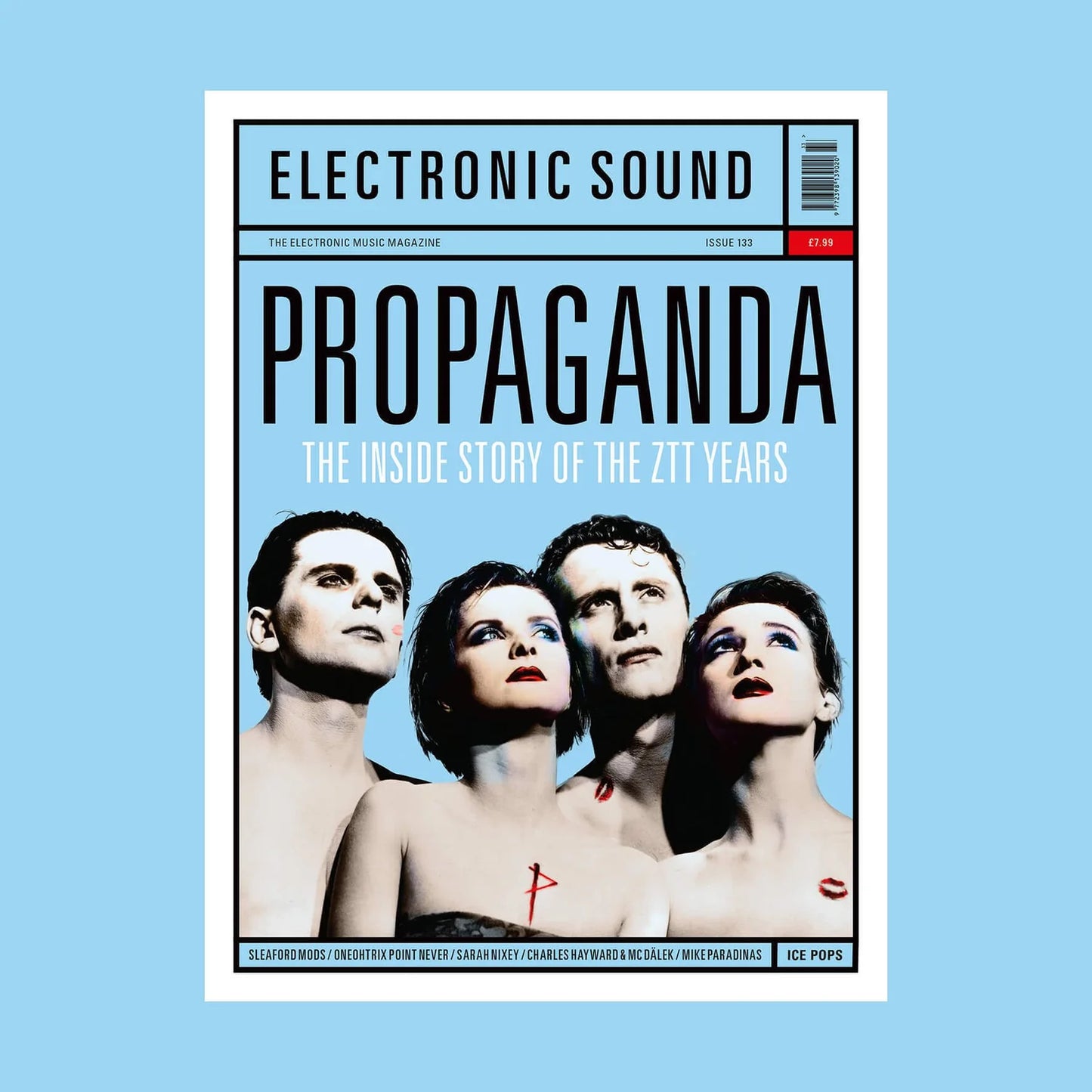 Electronic Sound Magazine + Vinyl - Issue 133 - Propaganda + ‘Dr Mabuse’ / ‘Duel’ clear vinyl seven-inch single - AAA