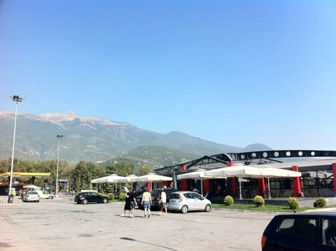My first ever Greek service station