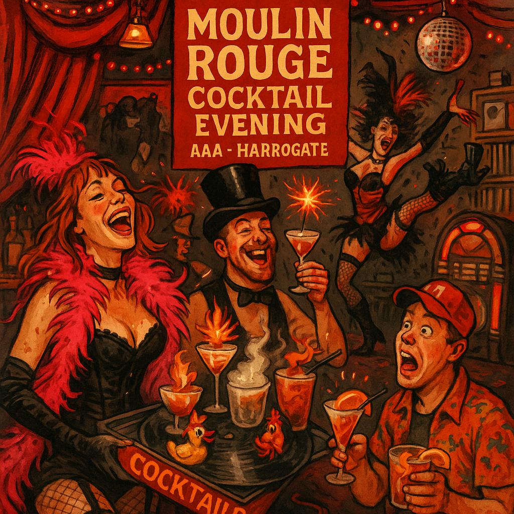 Moulin Rouge Cocktail Night at AAA Harrogate – Cabaret, Cocktails & Chaos