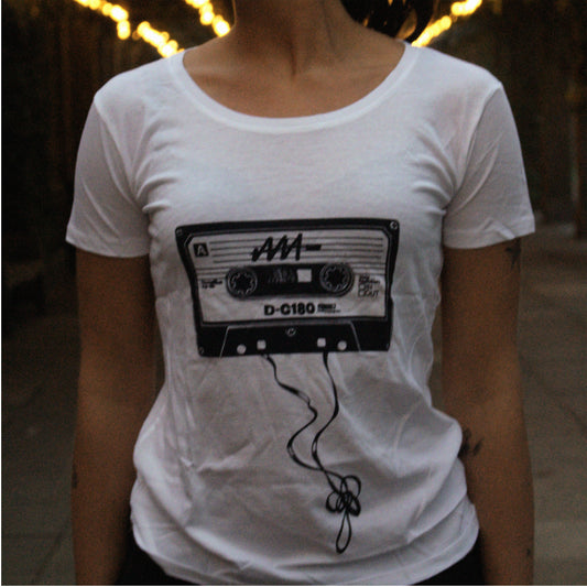 Cassette Tee - White - AAA