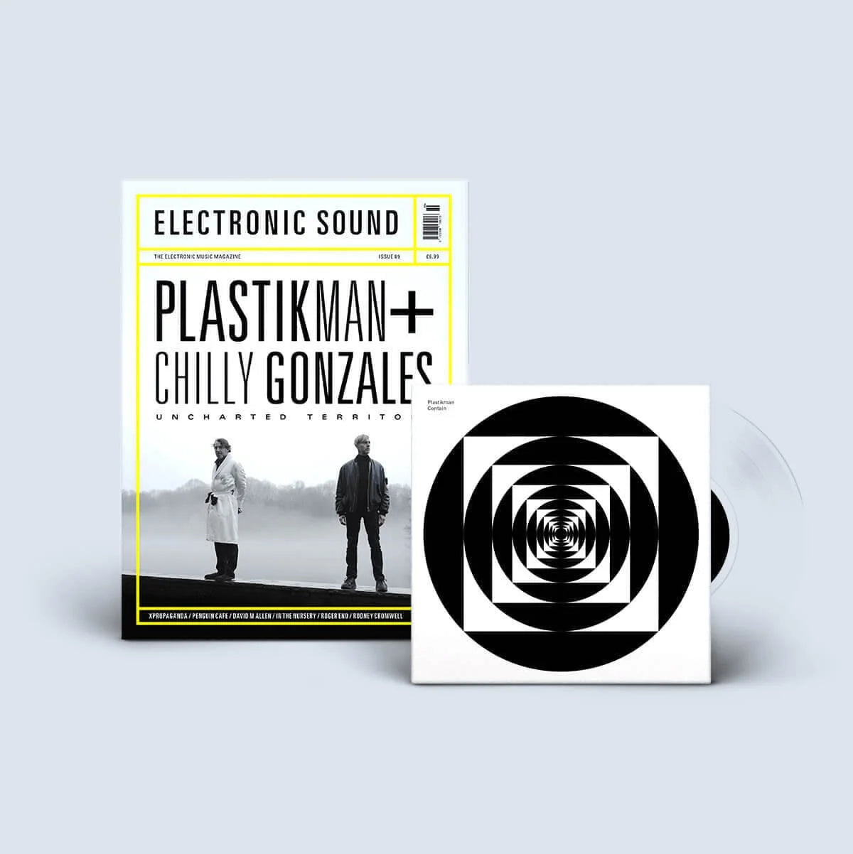 Electronic Sound Magazine + Vinyl - Issue 89 - Plastikman + Chilly Gonzales 'seven-inch crystal clear vinyl' - AAA