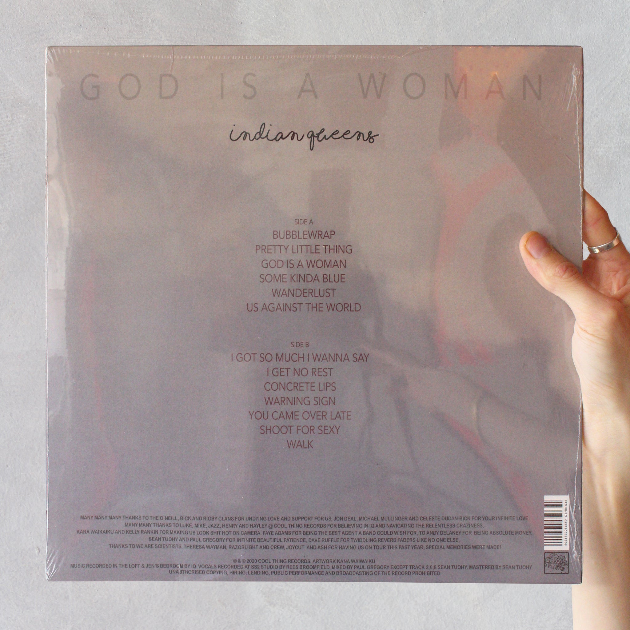 Indian Queens - 'God Is A Woman' (2020) Vinyl - Audio Architect Apparel