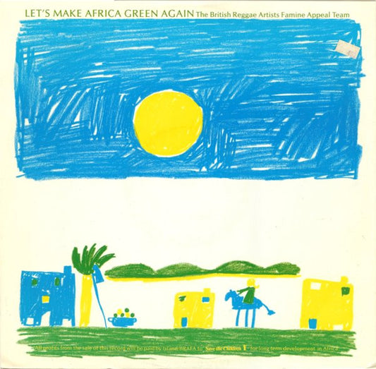 The British Reggae Artists Famine Appeal Team Lets make Africa green again 1985 Vinyl 12"