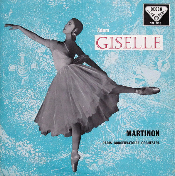 Adam Giselle Martinon, Paris Conservatoire Orchestra (First Pressing) 1959 Vinyl LP