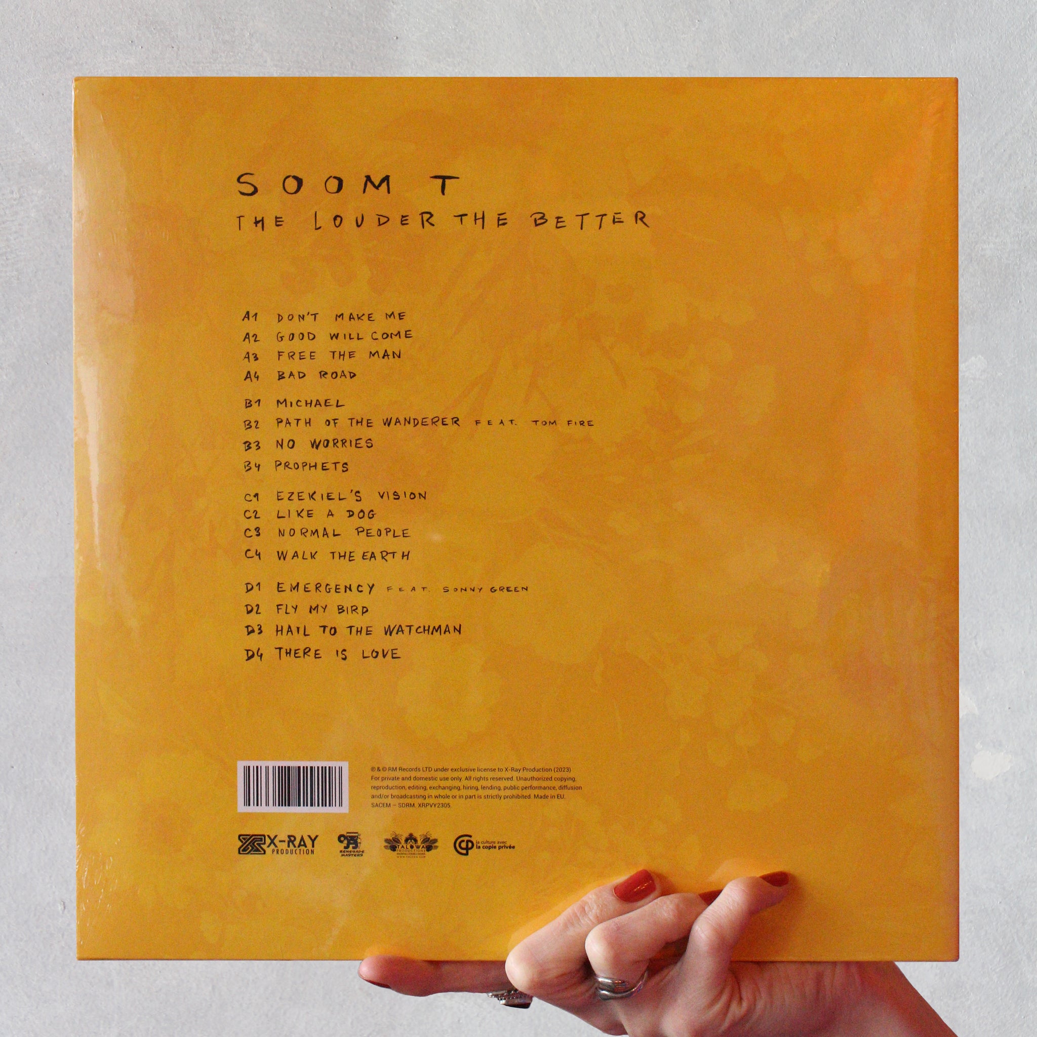 SOOM T - 'The Louder The Better' (2023) Vinyl - Audio Architect Apparel